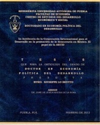 La incidencia de la Cooperación Internacional para el Desarrollo en la promoción de la democracia en México. El papel de la AECID 